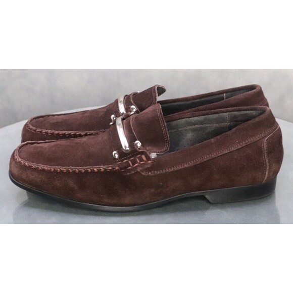 Stacy Adams $120 Men\'s Horsebit Loafers Slip Ons Casual Shoes Size 8 M Suede main image 7